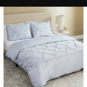 Egyptian Cotton Queen/Double Duvet Cover and 2 Shams